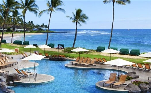 Sheraton Kauai pool and ocean